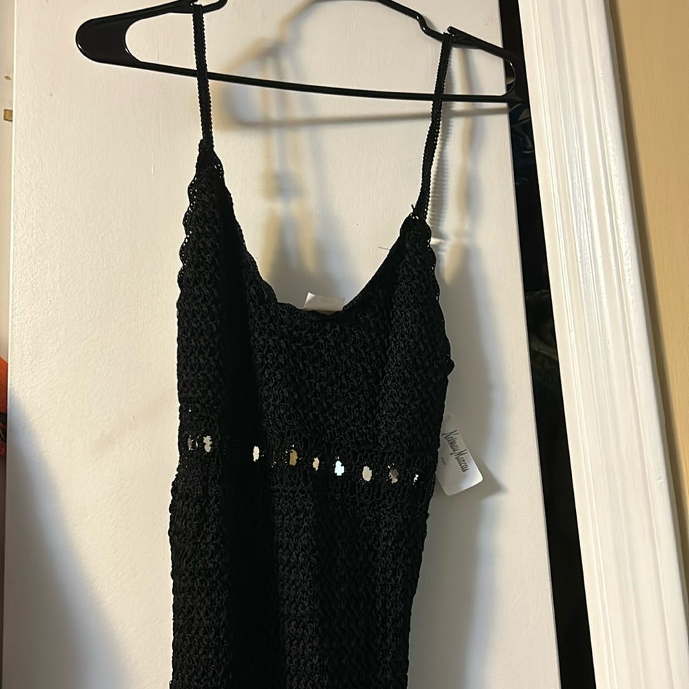 NWT SUE WONG KNIT STUDIO BLACK DRESS STYLE #KN441 SIZE M
